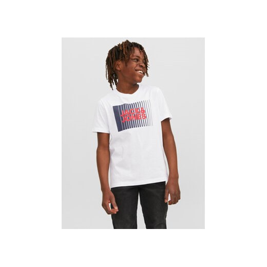Jack&Jones Junior T-Shirt 12237411 Biały Regular Fit ze sklepu MODIVO w kategorii T-shirty chłopięce - zdjęcie 168681098