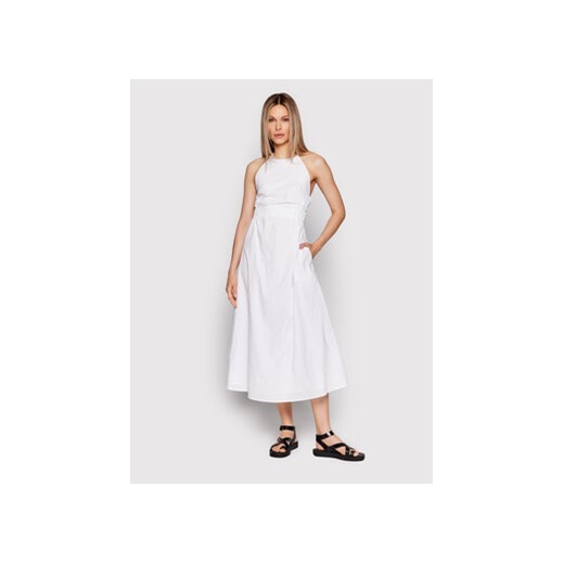 Herskind Sukienka letnia Petra 4416610 Biały Regular Fit ze sklepu MODIVO w kategorii Sukienki - zdjęcie 168681739