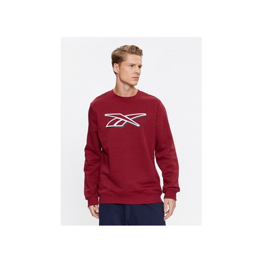 Reebok Bluza Identity IN1697 Czerwony Regular Fit ze sklepu MODIVO w kategorii Bluzy męskie - zdjęcie 168682049