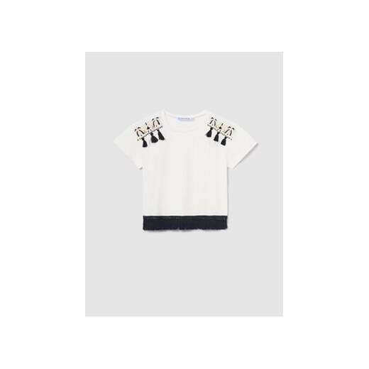 Mayoral T-Shirt 6050 Écru ze sklepu MODIVO w kategorii Bluzki dziewczęce - zdjęcie 168682426