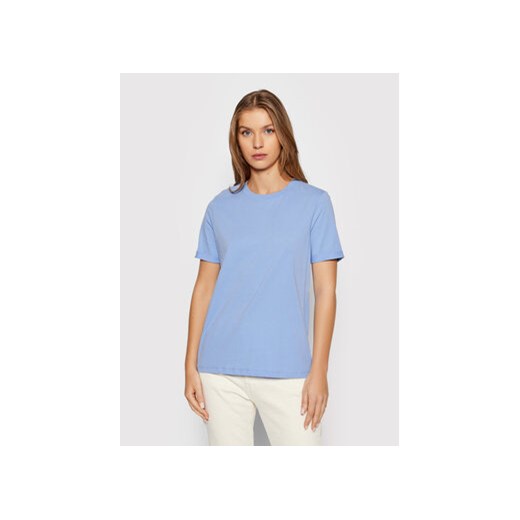 Pieces T-Shirt Ria 17086970 Niebieski Regular Fit ze sklepu MODIVO w kategorii Bluzki damskie - zdjęcie 168682519