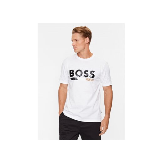 Boss T-Shirt Tiburt 410 50495696 Biały Regular Fit M MODIVO okazyjna cena