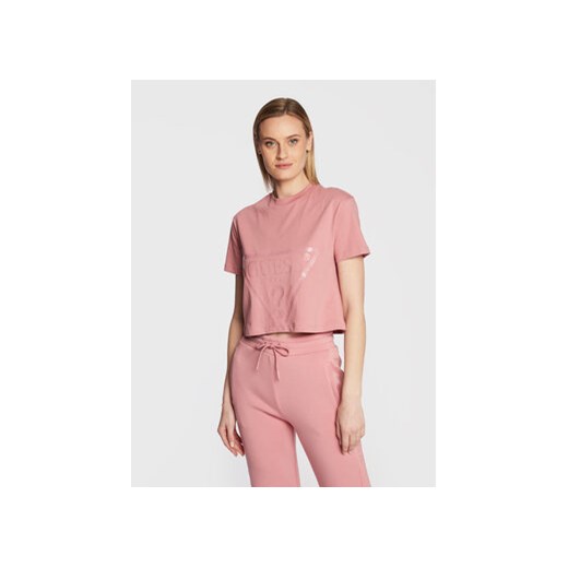 Guess T-Shirt Adele V2YI06 K8HM0 Różowy Regular Fit ze sklepu MODIVO w kategorii Bluzki damskie - zdjęcie 168682669
