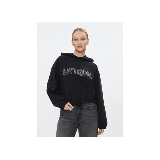 Wrangler Bluza 112342761 Czarny Loose Fit ze sklepu MODIVO w kategorii Bluzy damskie - zdjęcie 168682676