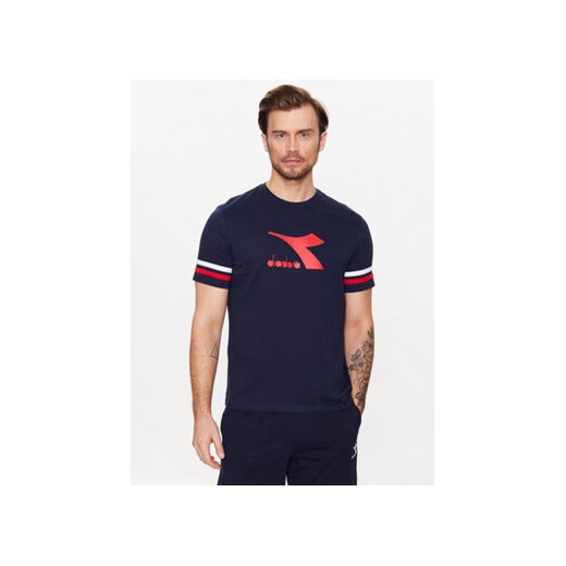 Diadora T-Shirt Ss Slam 102.179298 Granatowy Regular Fit ze sklepu MODIVO w kategorii T-shirty męskie - zdjęcie 168683197