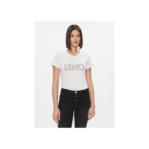 Liu Jo T-Shirt WA4051 JS923 Biały Regular Fit ze sklepu MODIVO w kategorii Bluzki damskie - zdjęcie 168683255