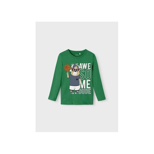 NAME IT Bluzka 13218862 Zielony Regular Fit ze sklepu MODIVO w kategorii T-shirty chłopięce - zdjęcie 168683308