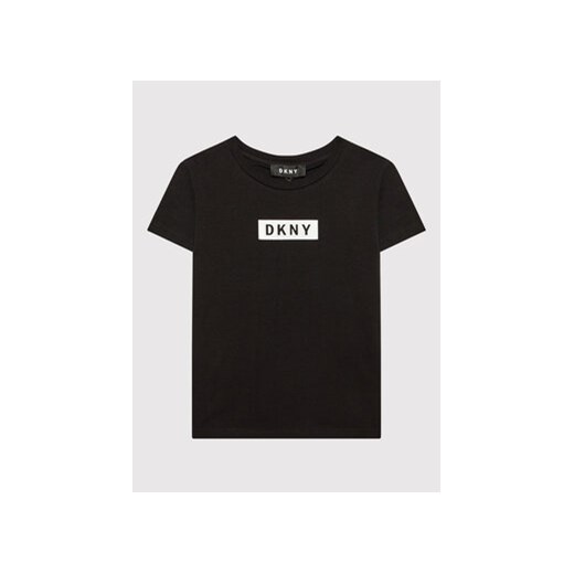 DKNY T-Shirt D35R93 M Czarny Regular Fit ze sklepu MODIVO w kategorii Bluzki dziewczęce - zdjęcie 168683418