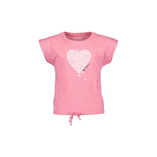 Blue Seven T-Shirt 502737 X Różowy Regular Fit ze sklepu MODIVO w kategorii Bluzki dziewczęce - zdjęcie 168683879