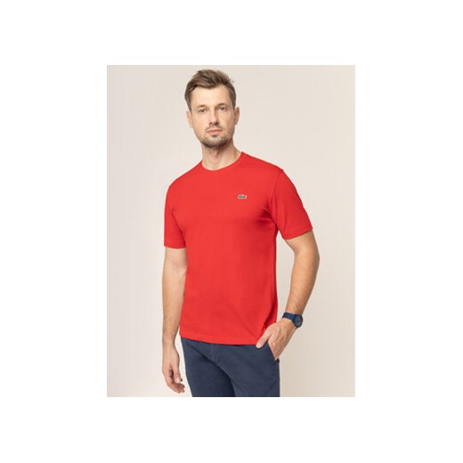 Lacoste T-Shirt TH7618 Czerwony Regular Fit Lacoste 4 okazja MODIVO