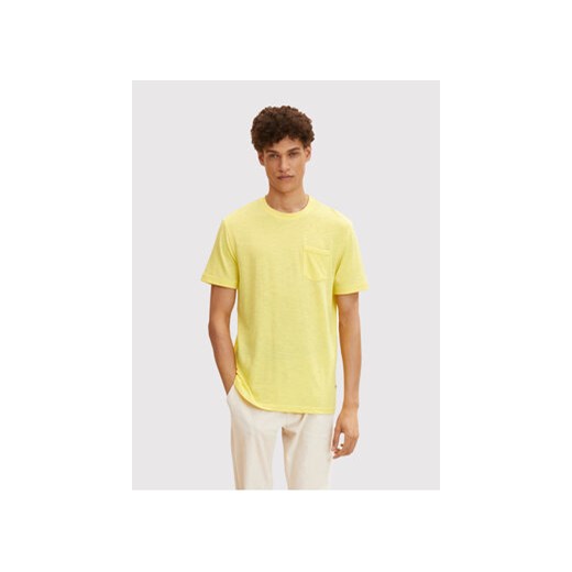 Tom Tailor T-Shirt 1031579 Żółty Regular Fit ze sklepu MODIVO w kategorii T-shirty męskie - zdjęcie 168683939