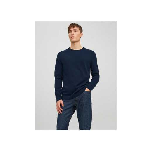 Jack&Jones Sweter 12137190 Granatowy Regular Fit ze sklepu MODIVO w kategorii Swetry męskie - zdjęcie 168684146