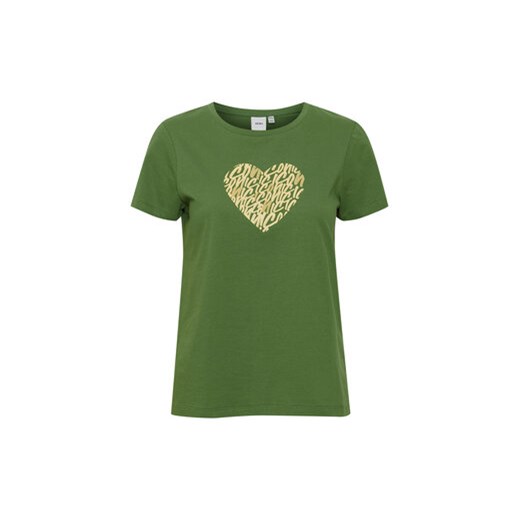 ICHI T-Shirt 20118132 Zielony Regular Fit ze sklepu MODIVO w kategorii Bluzki damskie - zdjęcie 168684457