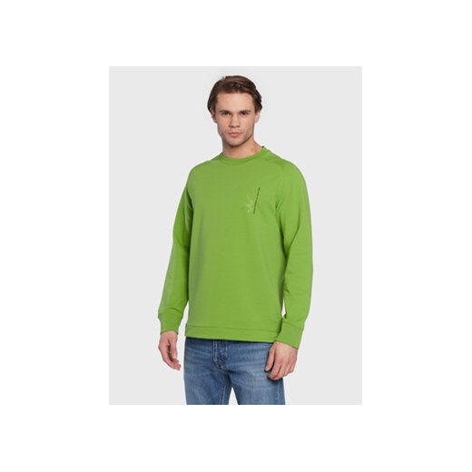 United Colors Of Benetton Bluza 3HVTU1036 Zielony Regular Fit ze sklepu MODIVO w kategorii Bluzy męskie - zdjęcie 168684616