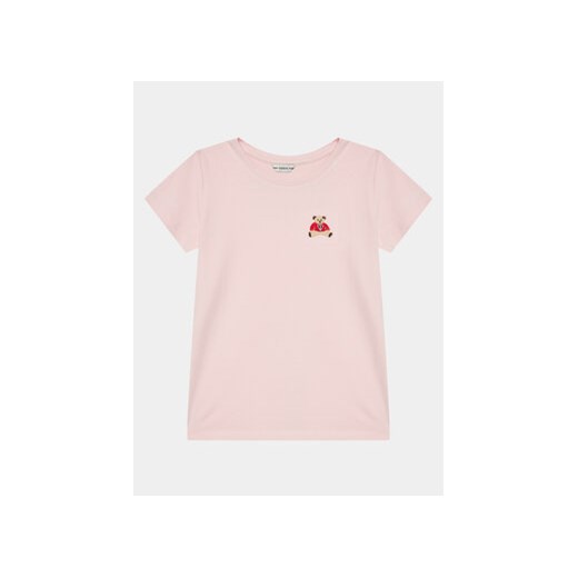 Guess T-Shirt J4RI44 KA0Q1 Różowy Regular Fit ze sklepu MODIVO w kategorii Bluzki dziewczęce - zdjęcie 168684845