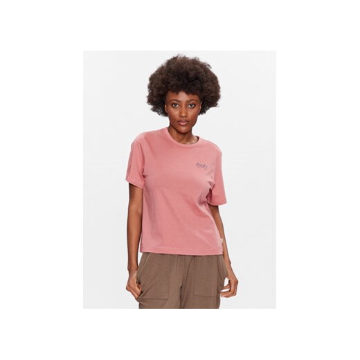 Outhorn T-Shirt TTSHF424 Różowy Regular Fit ze sklepu MODIVO w kategorii Bluzki damskie - zdjęcie 168685006