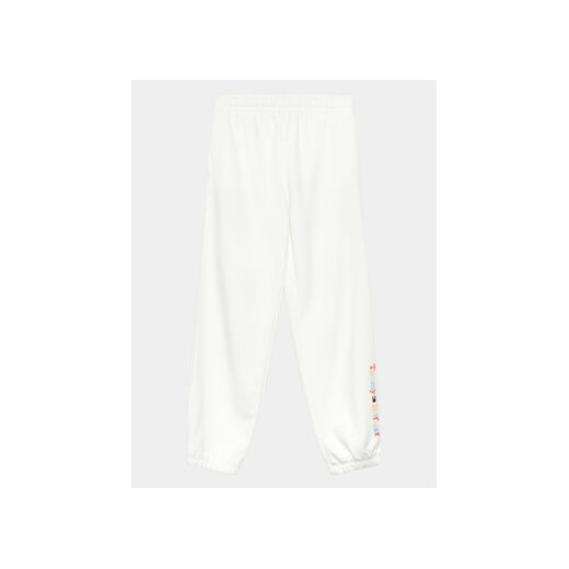 Tommy Hilfiger Spodnie dresowe KG0KG07232 D Biały Regular Fit ze sklepu MODIVO w kategorii Spodnie dziewczęce - zdjęcie 168685158
