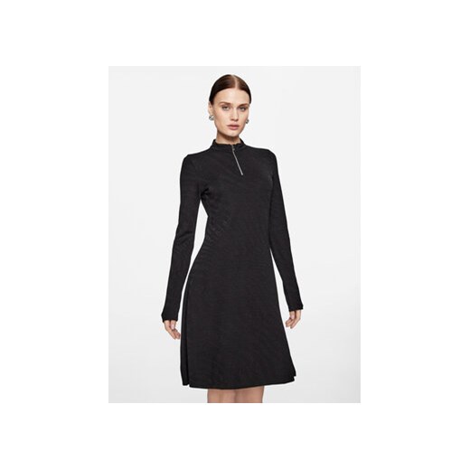 Hugo Sukienka dzianinowa Nessira 50500061 Czarny Regular Fit ze sklepu MODIVO w kategorii Sukienki - zdjęcie 168685488