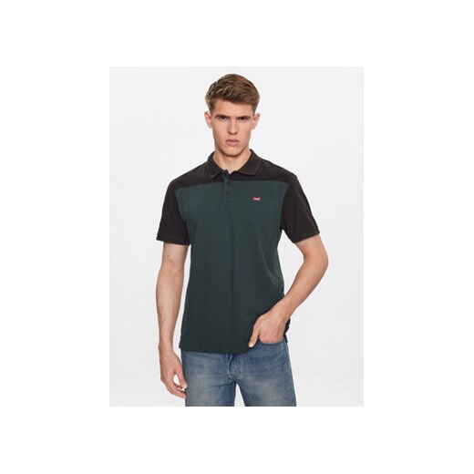 Levi's® Polo Colorblock A5800-0000 Zielony Standard Fit ze sklepu MODIVO w kategorii T-shirty męskie - zdjęcie 168685599