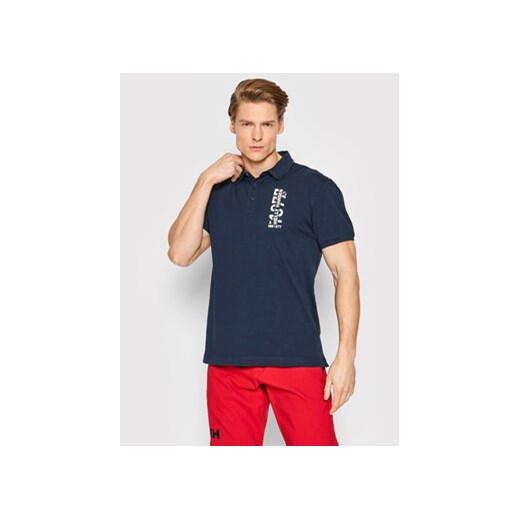 Helly Hansen Polo Coastline 34250 Granatowy Regular Fit ze sklepu MODIVO w kategorii T-shirty męskie - zdjęcie 168685779