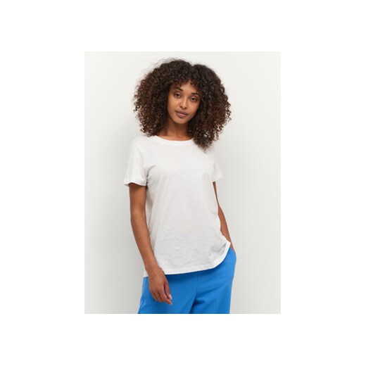 Kaffe T-Shirt Marin 10506137 Biały Regular Fit ze sklepu MODIVO w kategorii Bluzki damskie - zdjęcie 168685845