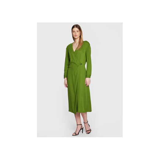 United Colors Of Benetton Sukienka codzienna 43B2DV02K Zielony Regular Fit ze sklepu MODIVO w kategorii Sukienki - zdjęcie 168685888