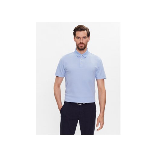 Boss Polo Pitton 44 50486175 Niebieski Slim Fit ze sklepu MODIVO w kategorii T-shirty męskie - zdjęcie 168685896
