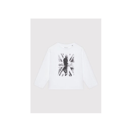 Pepe Jeans Bluzka Brenda PG502918 Biały Regular Fit ze sklepu MODIVO w kategorii T-shirty chłopięce - zdjęcie 168686155
