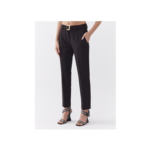 Versace Jeans Couture Spodnie materiałowe 74HAA116 Czarny Regular Fit ze sklepu MODIVO w kategorii Spodnie damskie - zdjęcie 168686426