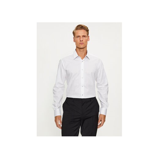 KARL LAGERFELD Koszula 605100 534610 Biały Modern Fit ze sklepu MODIVO w kategorii Koszule męskie - zdjęcie 168686767