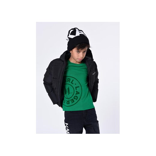 Karl Lagerfeld Kids Bluzka Z25418 S Zielony Regular Fit ze sklepu MODIVO w kategorii T-shirty chłopięce - zdjęcie 168686806
