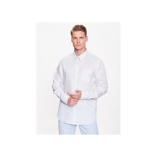 Guess Koszula Island M2YH44 WERX0 Niebieski Slim Fit ze sklepu MODIVO w kategorii Koszule męskie - zdjęcie 168686906