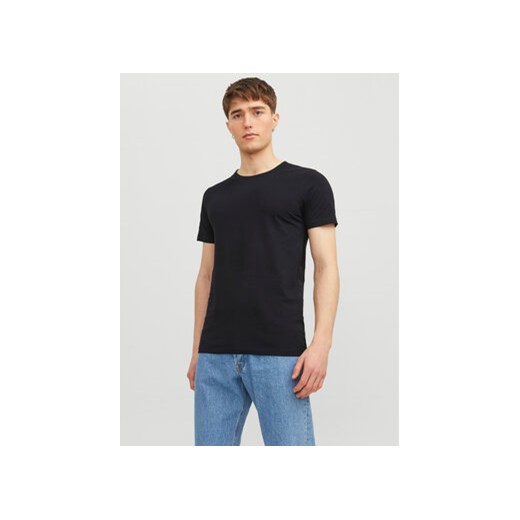 Jack&Jones T-Shirt Basic 12058529 Czarny Stretch Fit ze sklepu MODIVO w kategorii T-shirty męskie - zdjęcie 168687696