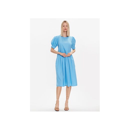 YAS Sukienka 26029890 Niebieski Regular Fit ze sklepu MODIVO w kategorii Sukienki - zdjęcie 168687785
