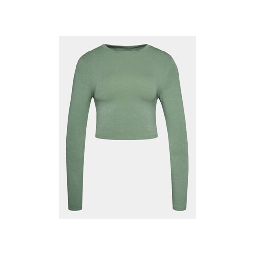 Gina Tricot Bluzka 20150 Zielony Slim Fit ze sklepu MODIVO w kategorii Bluzki damskie - zdjęcie 168687878