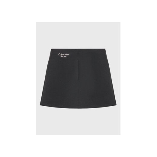 Calvin Klein Jeans Spódnica trapezowa Stack Logo IG0IG01998 Czarny Regular Fit ze sklepu MODIVO w kategorii Spódnice dziewczęce - zdjęcie 168688118