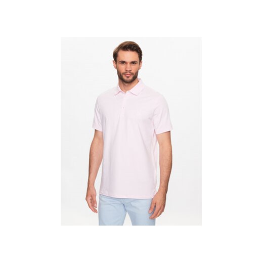 KARL LAGERFELD Polo 745890 532221 Różowy Regular Fit ze sklepu MODIVO w kategorii T-shirty męskie - zdjęcie 168688325