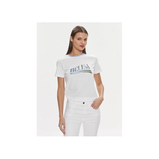 Marella T-Shirt Oste 2413971084 Biały Regular Fit ze sklepu MODIVO w kategorii Bluzki damskie - zdjęcie 168688419