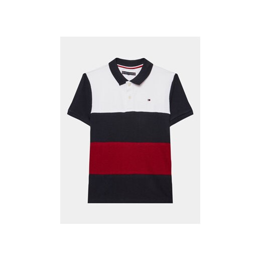 Tommy Hilfiger Polo KB0KB08315 D Granatowy Regular Fit ze sklepu MODIVO w kategorii T-shirty chłopięce - zdjęcie 168688555