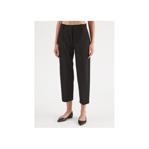 Tommy Hilfiger Spodnie materiałowe WW0WW39398 Czarny Straight Fit ze sklepu MODIVO w kategorii Spodnie damskie - zdjęcie 168689268