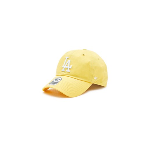 47 Brand Czapka z daszkiem MLB Los Angeles Dodgers '47 CLEAN UP B-RGW12GWSNL-MZB Żółty ze sklepu MODIVO w kategorii Czapki z daszkiem męskie - zdjęcie 168689277