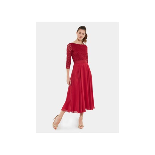 Swing Sukienka koktajlowa 77761710 Czerwony Regular Fit ze sklepu MODIVO w kategorii Sukienki - zdjęcie 168689647
