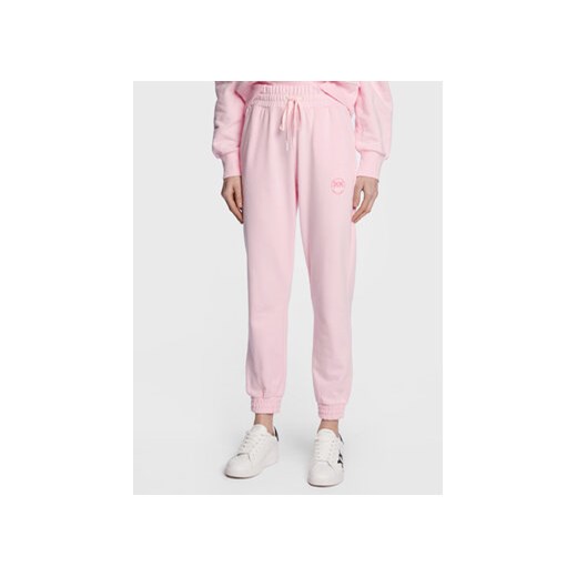 Pinko Spodnie dresowe 100371 A0KN Różowy Regular Fit Pinko XL wyprzedaż MODIVO