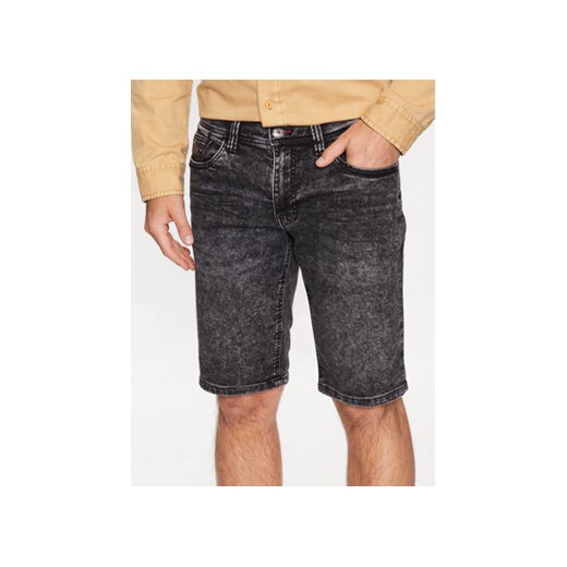 INDICODE Szorty jeansowe Delmare 70-682 Czarny Regular Fit ze sklepu MODIVO w kategorii Spodenki męskie - zdjęcie 168689839