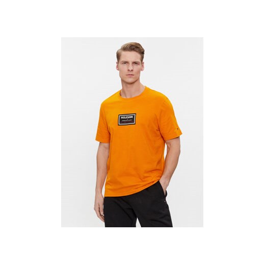 Tommy Hilfiger T-Shirt MW0MW34391 Pomarańczowy Regular Fit ze sklepu MODIVO w kategorii T-shirty męskie - zdjęcie 168689958