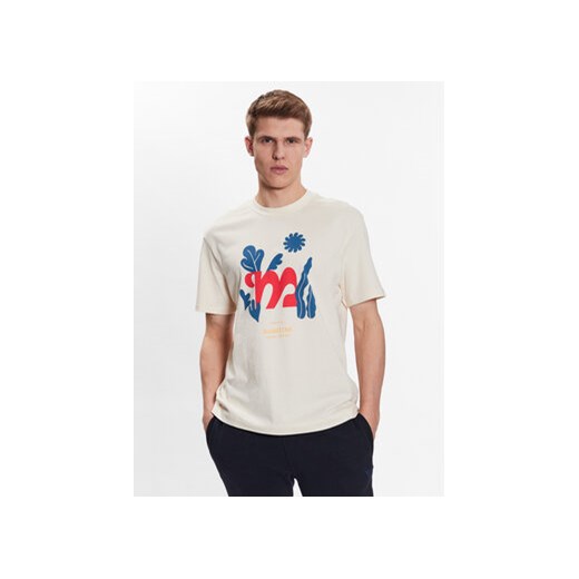 Outhorn T-Shirt TTSHM461 Écru Regular Fit ze sklepu MODIVO w kategorii T-shirty męskie - zdjęcie 168690106