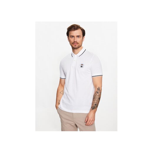 Boss Polo Phillipson 110 50486202 Biały Slim Fit ze sklepu MODIVO w kategorii T-shirty męskie - zdjęcie 168690175