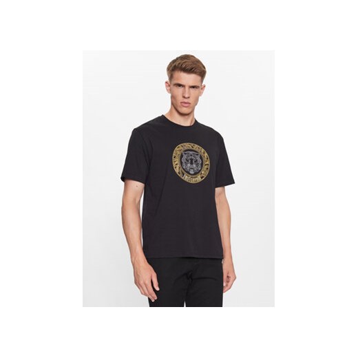 Just Cavalli T-Shirt 75OAHE05 Czarny Regular Fit ze sklepu MODIVO w kategorii T-shirty męskie - zdjęcie 168690216