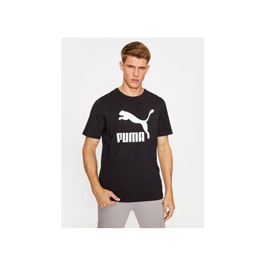 Puma T-Shirt Classics Logo 530088 Czarny Regular Fit ze sklepu MODIVO w kategorii T-shirty męskie - zdjęcie 168690528
