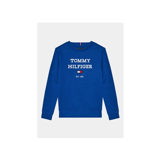 Tommy Hilfiger Bluza Logo KB0KB08713 D Niebieski Regular Fit ze sklepu MODIVO w kategorii Bluzy chłopięce - zdjęcie 168690646